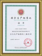 Safety Standardization Certificate